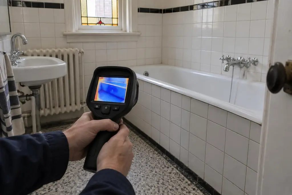 Lekdetectie Leerdam – onderzoek in een badkamer van een oudere woning